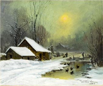 Winter Country Landscape - Théodore Sevigne