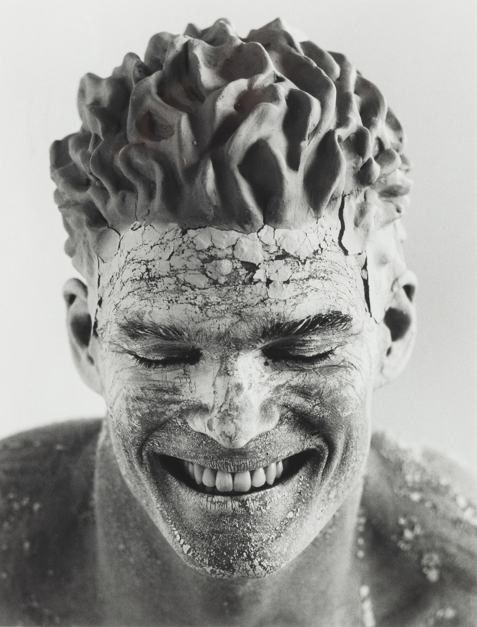 Artwork by Herb Ritts, 'Clay Face, Hollywood', Made of gelatin silver print