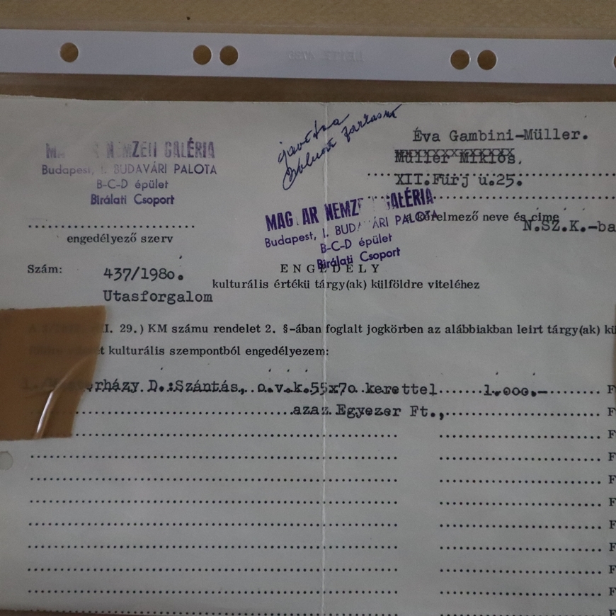 Artwork by Michel Kurche, "Szántás"