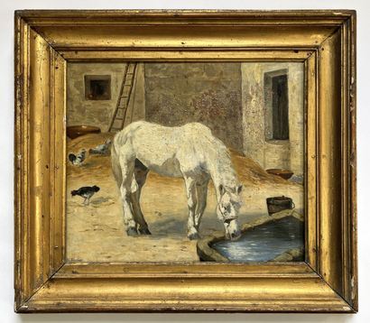 Henri Rosier | Horse at the watering | MutualArt