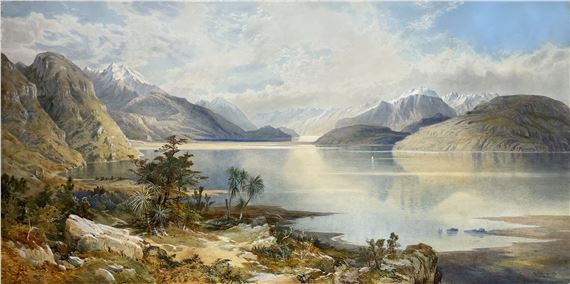 NICHOLAS CHEVALIER - Lake Wakatipu by Nicolas Chevalier