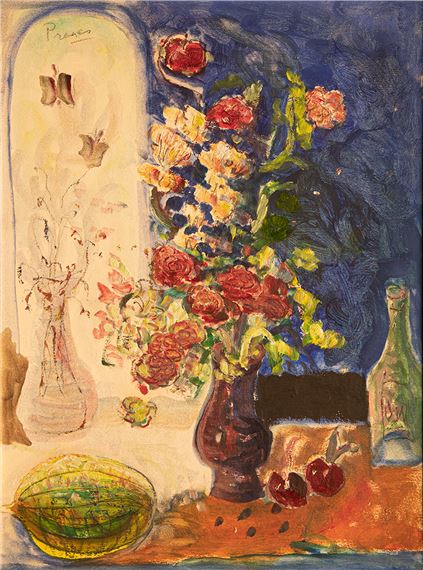 "Jarrón con flores" by Leopoldo Presas