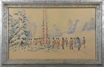 Scena z polowania - Stanisław Kosiński