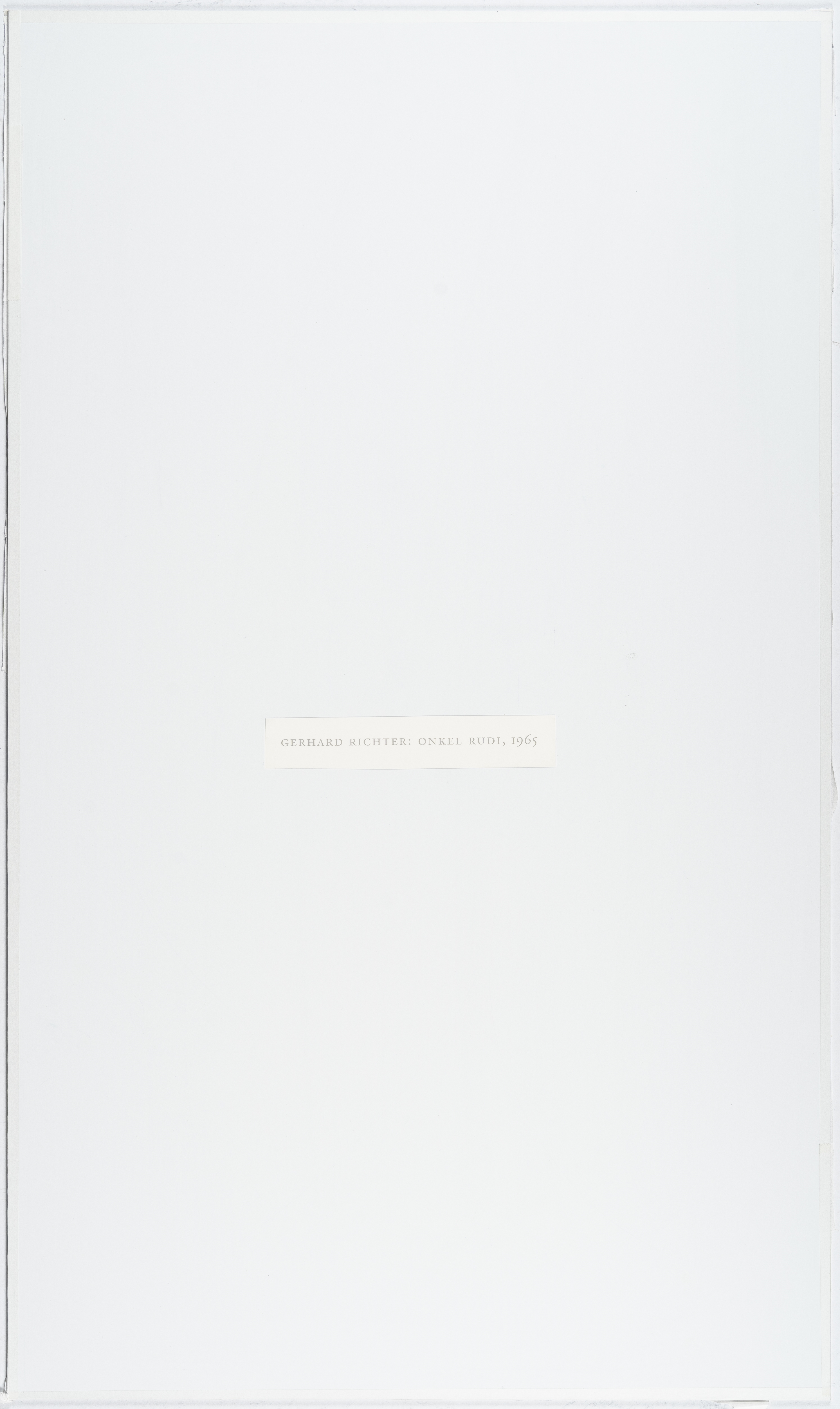 Gerhard Richter | Uncle Rudi (2000) | MutualArt