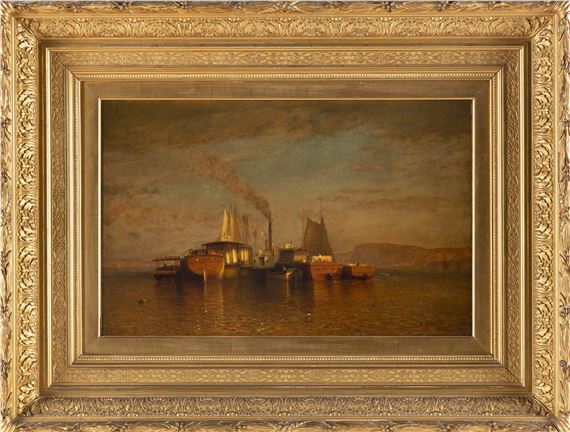 Albert Babb Insley | Rafting on the Hudson. (1877) | MutualArt