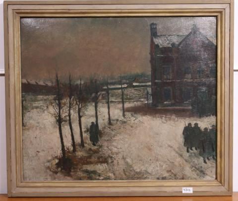 Soldaten bij de kazerne in Amersfoort by C. Hund