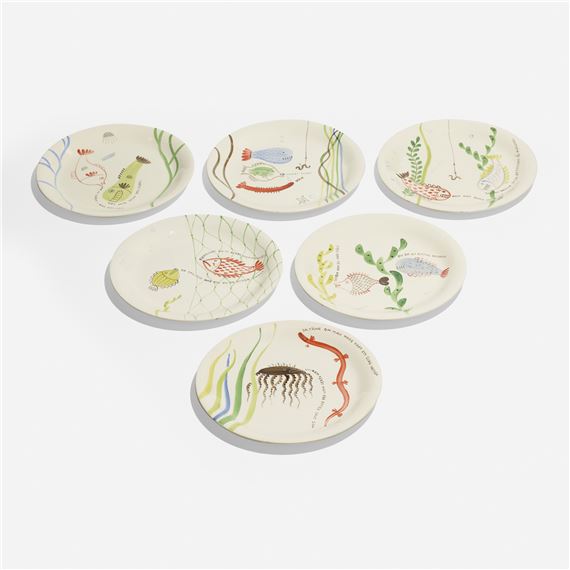 Stig Lindberg | Löja plates, set of twelve (1948) | MutualArt