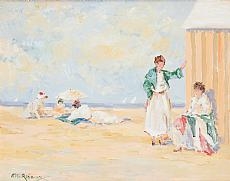 Albert Rigaux | Jeunes femmes à la mer du Nord. | MutualArt
