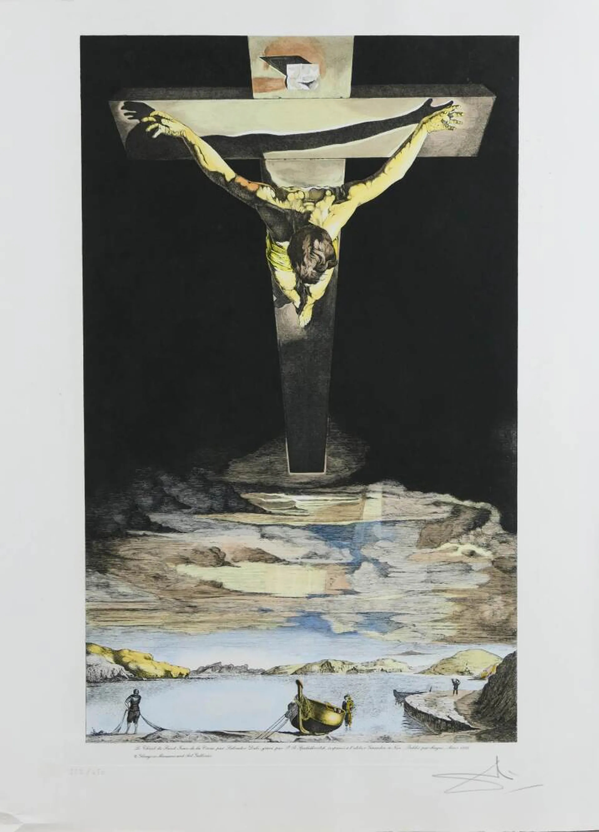 Salvador Dalí Le Christ de Saint Jean de la Croix (1982) MutualArt