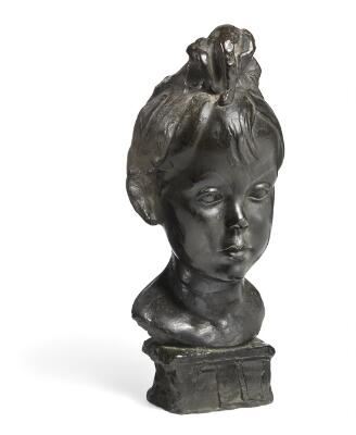 “Hannah - kunstnerens datter” (The artist's daughter) by Johannes Bjerg, circa 1921