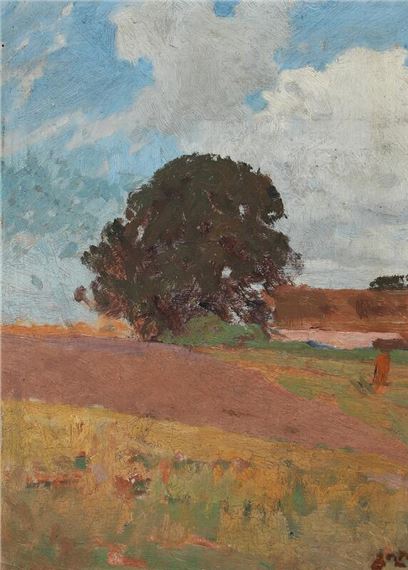 Erik Ludvig Henningsen | Landscape with a larg tree | MutualArt