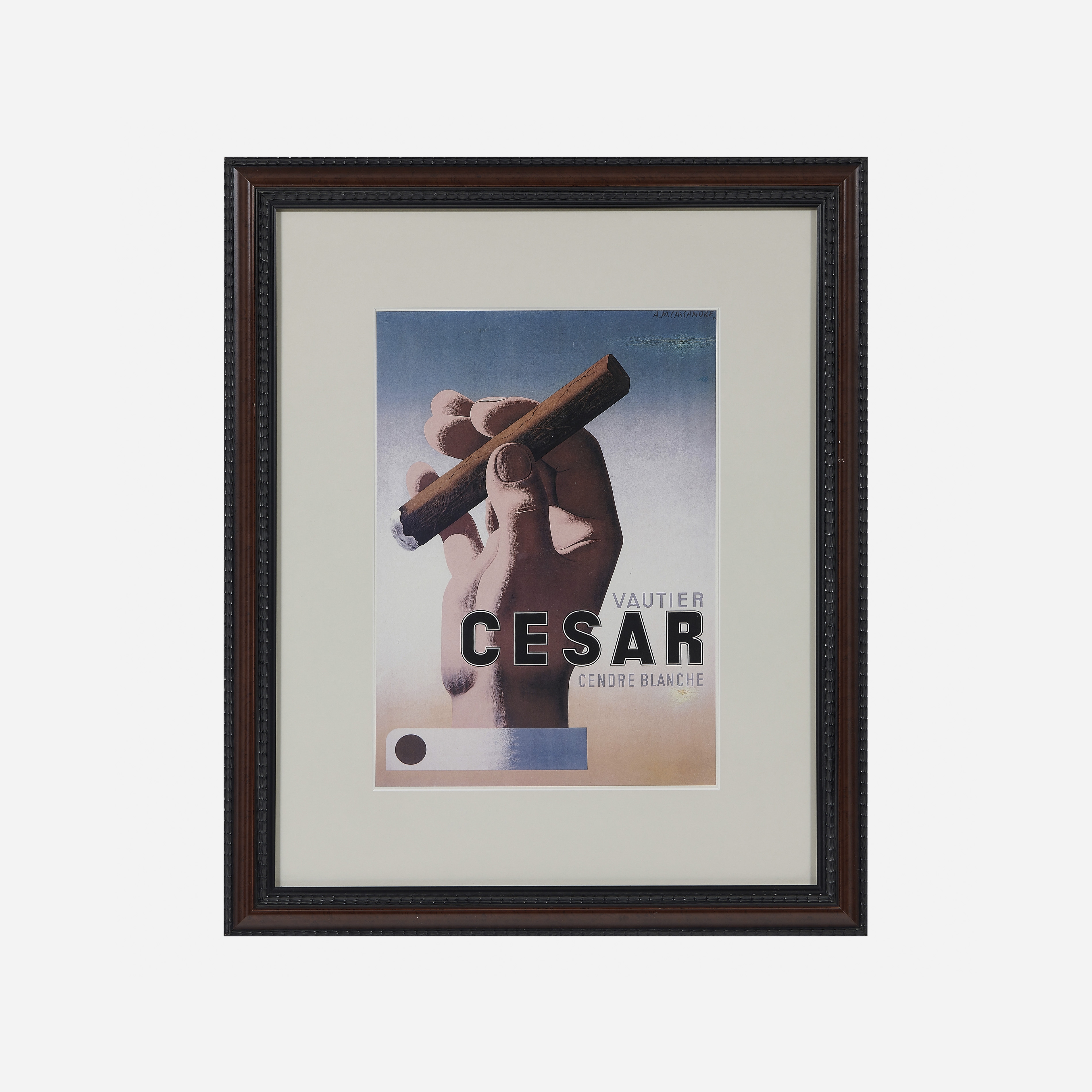 A.M. Cassandre | Vautier César Cendre Blanche poster | MutualArt