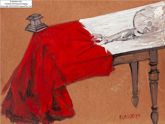 Zsunęło się ze stołu by Leszek Sobocki, 1989