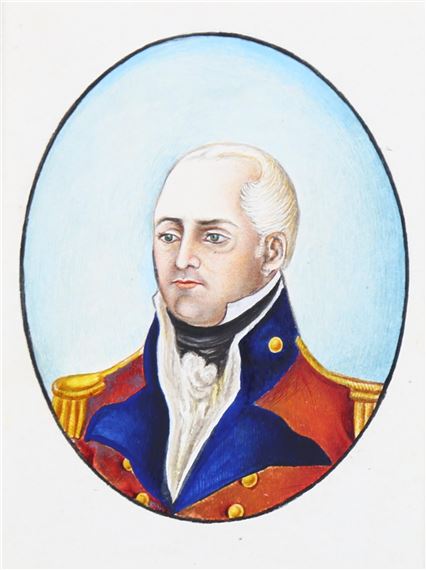 portrait of Colonel John Baillie Calcutta India circa 1800