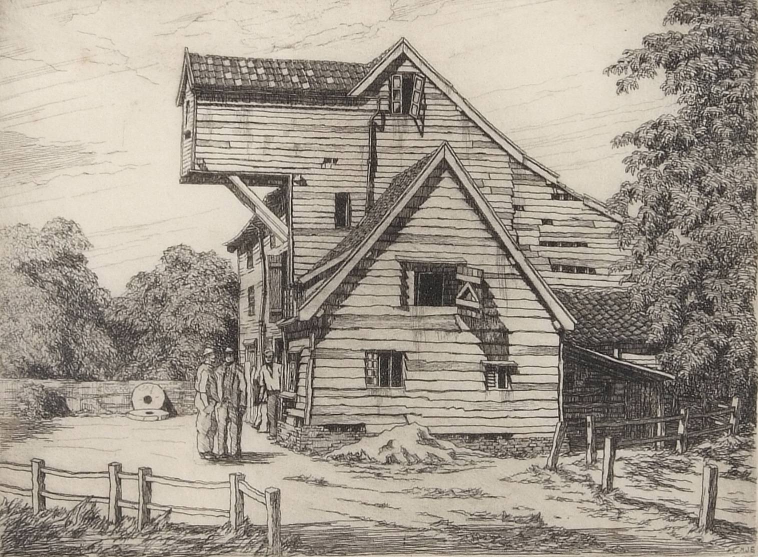 "Shotesham Mill-Norfolk" by Henry James Starling