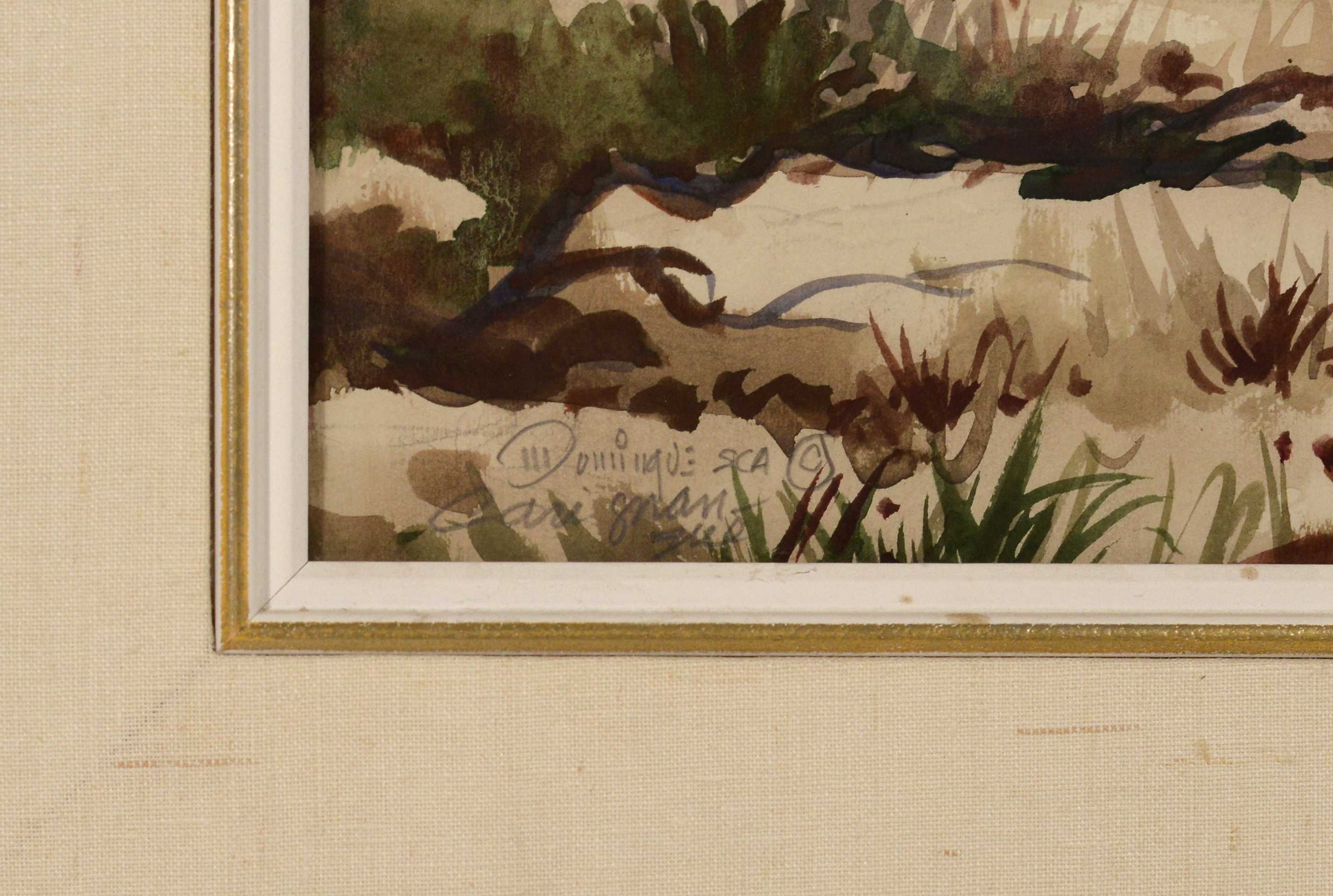 Artwork by Maurice Domingue, Maison, Made of Watercolour on paper