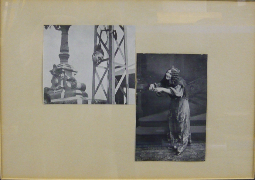 Artwork by Jiří Kolář, GLOATING, Made of Collage