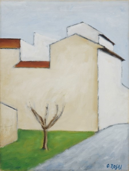 Paesaggio ca. by Ottone Rosai, 1955