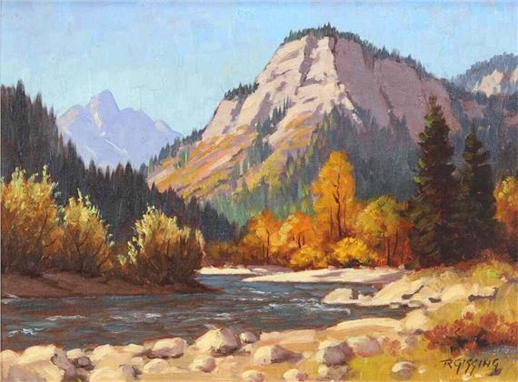 AUTUMN ON THE HIGHWOOD; 1965 by Roland Gissing, 1965