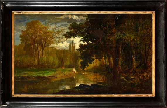 Bather in the forest by Paul Valantin