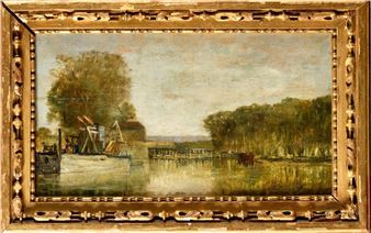 Work on the lock of Isle-Adam - René Tener