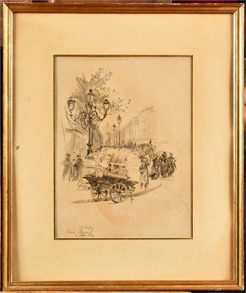 Paris, avenue de l'Opéra by Charles Jouas, 1911