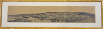 Panoramic view of Algiers around 1880 - Jean-théophile Geiser