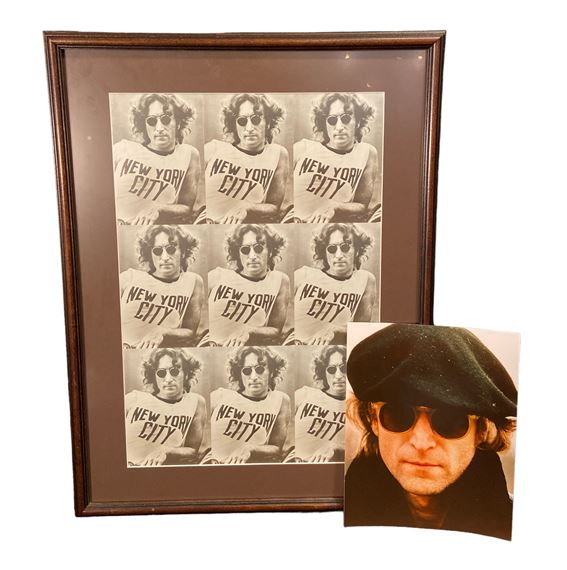 Two JOHN LENNON Portrait Photographs by John Lennon