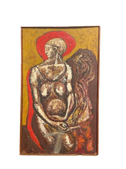 Double Sided JOHN A. JURGENS Mixed Media on Canvas by John Albert Jurgens