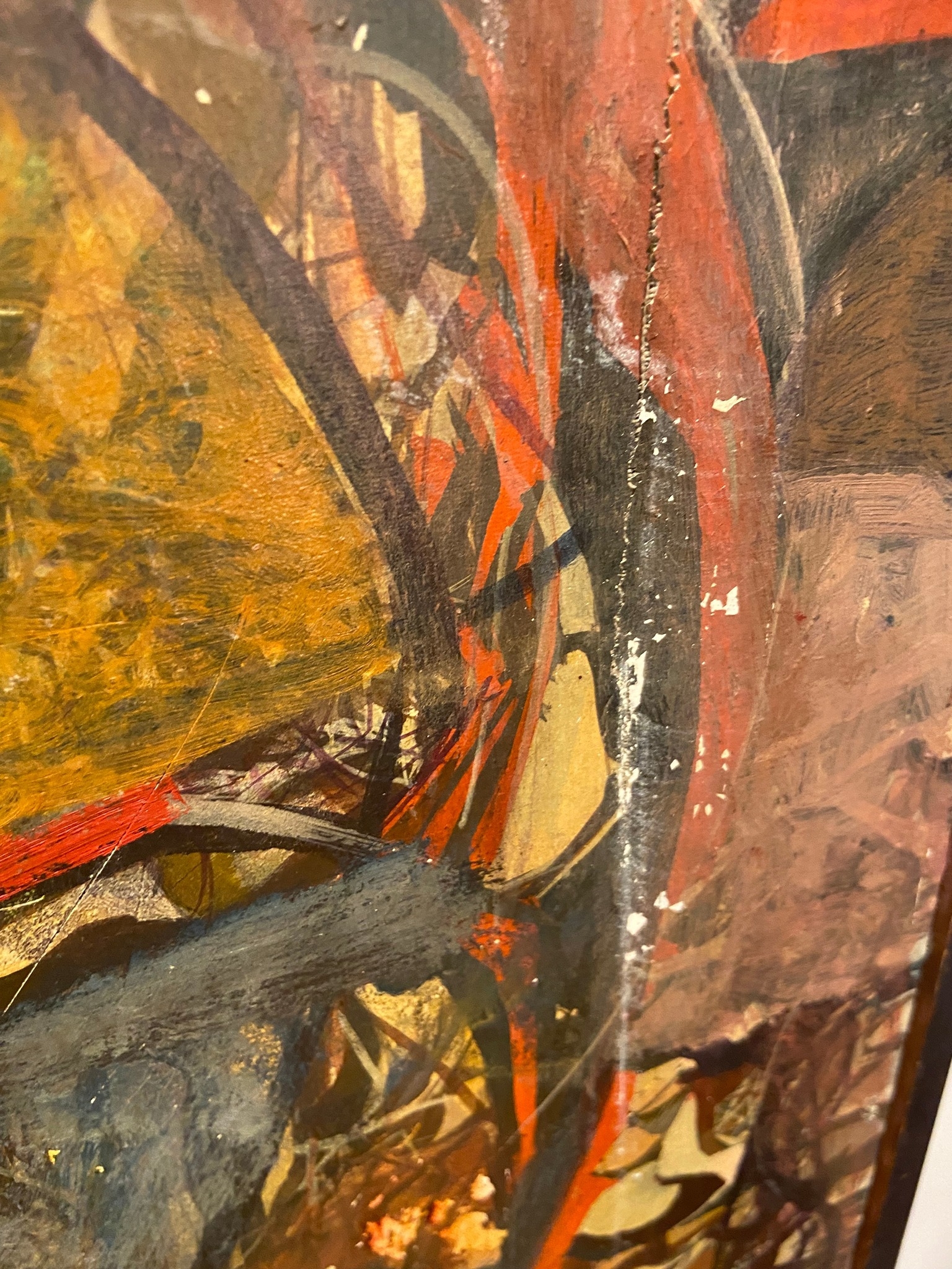 Artwork by John Albert Jurgens, Large JOHN A. JURGENS Abstract Oil on Canvas, Made of Oil on Canvas