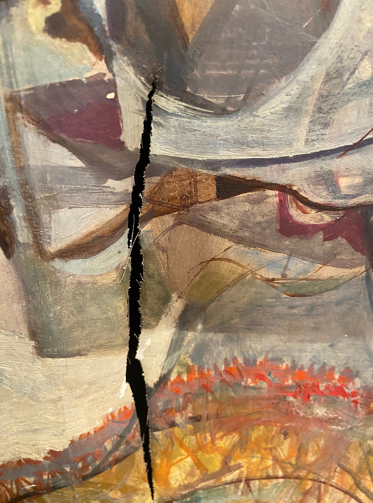 Artwork by John Albert Jurgens, Large JOHN A. JURGENS Abstract Oil on Canvas, Made of Oil on Canvas