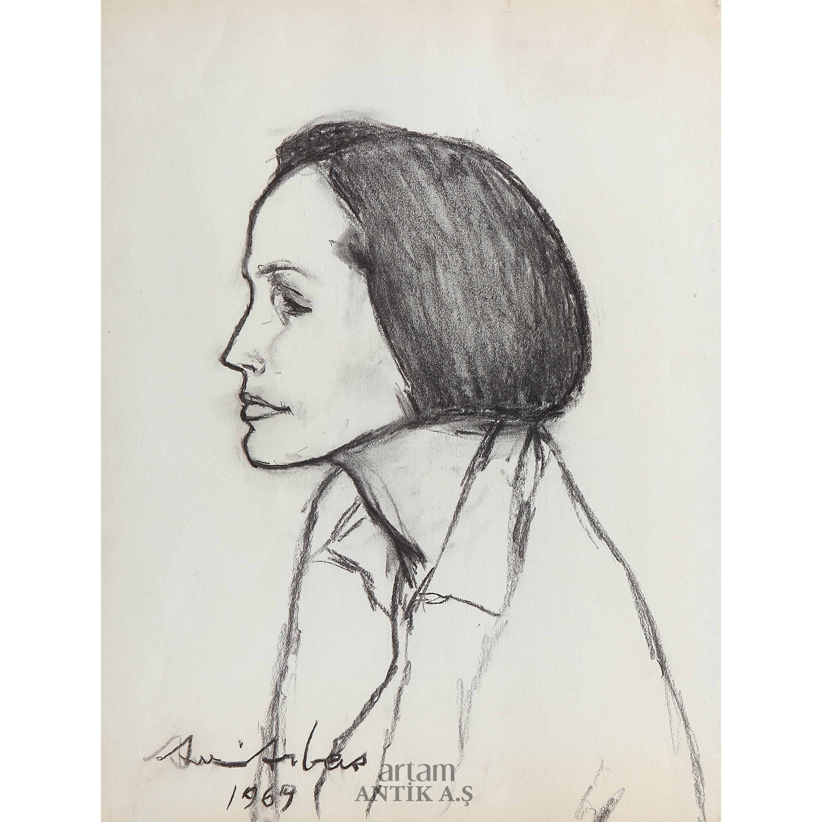 Avni Arbas | Portre (1969) | MutualArt