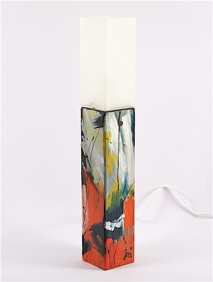 Inge Christjani | Leuchte mit bemaltem Fuß | MutualArt