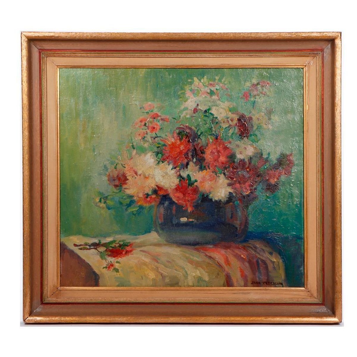 Jane Peterson | Title/Description: Floral Still Life | MutualArt