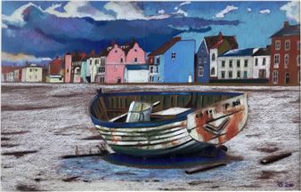 Fishing Boat at Aldeburgh - Richard Stockings