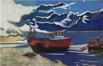 Fishing Boat at Aldeburgh - Richard Stockings