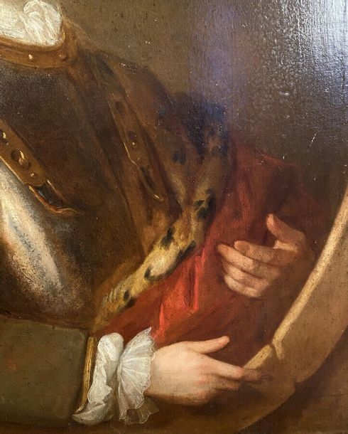 French School, 18th Century | Portrait of a man with a cuirass in an ...