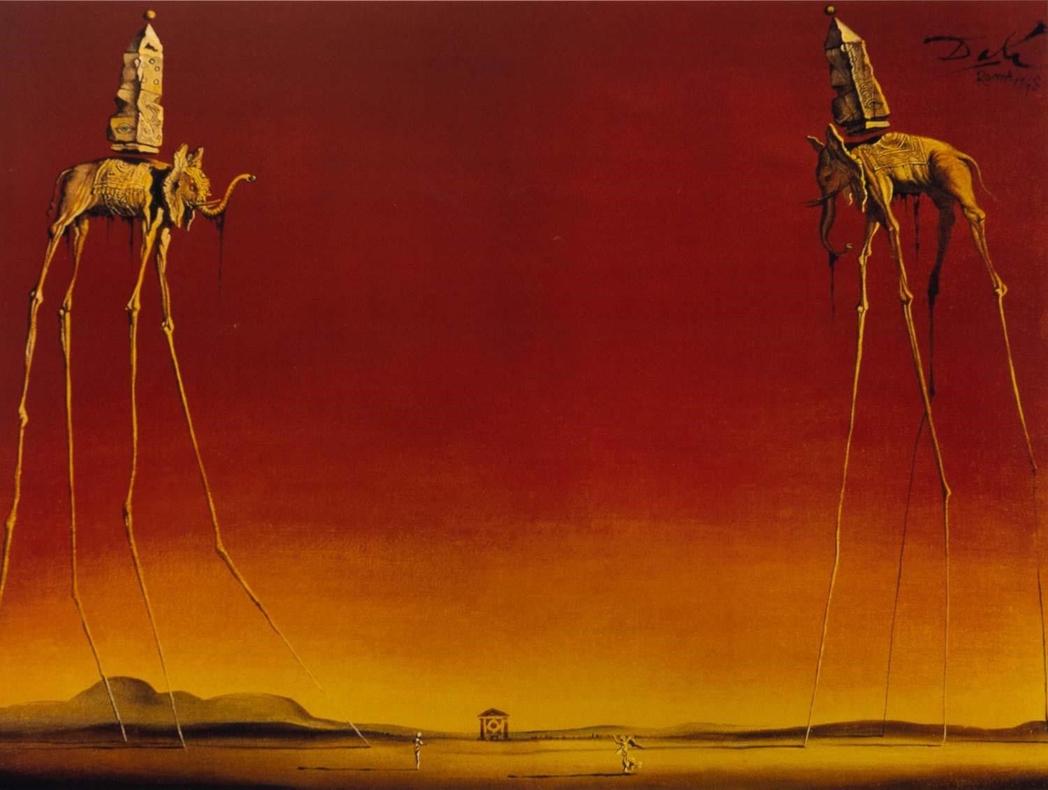 The Elephants by Salvador Dalí