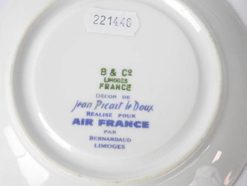 Jean Picart le Doux Six porcelain dessert plates CIM edited for Air