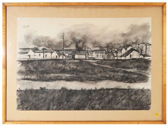 Landscape and study of figures - Giulio Ruffini