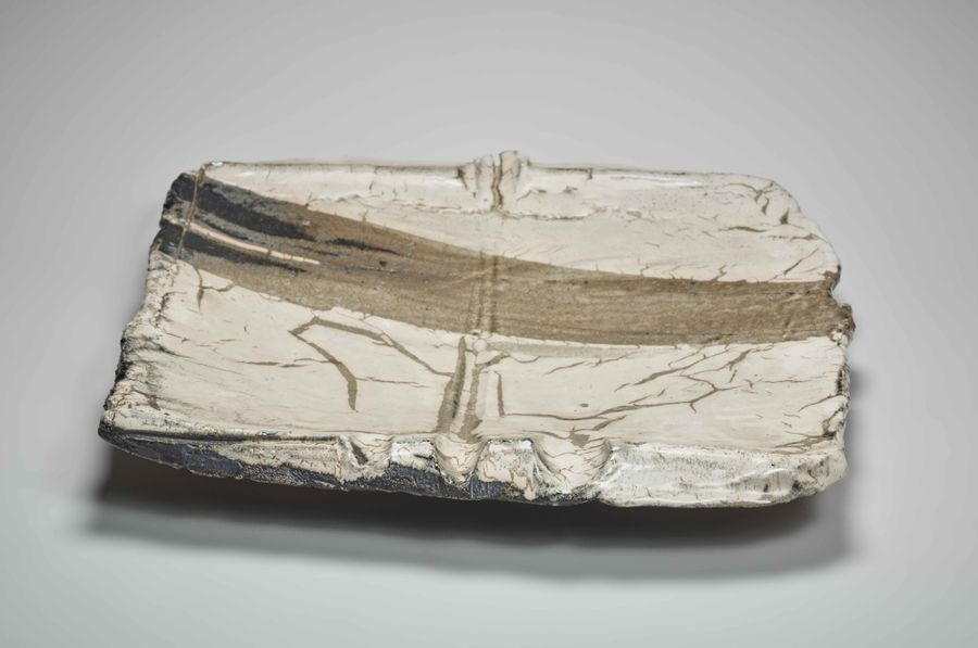 Artwork by Claude Champy, Claude Champy Plat, Made of Glazed stoneware