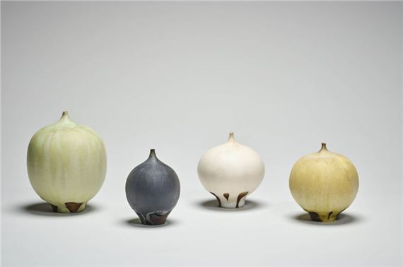 Rose Cabat | FIVE ROSE CABAT POTTERY FEELIE VASES | MutualArt