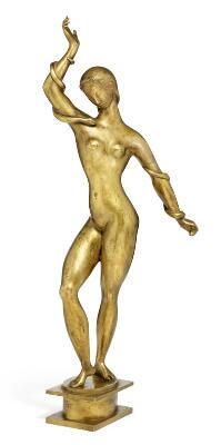 “Kvinde med slanger” (Woman with snakes) by Johannes Bjerg, 1918