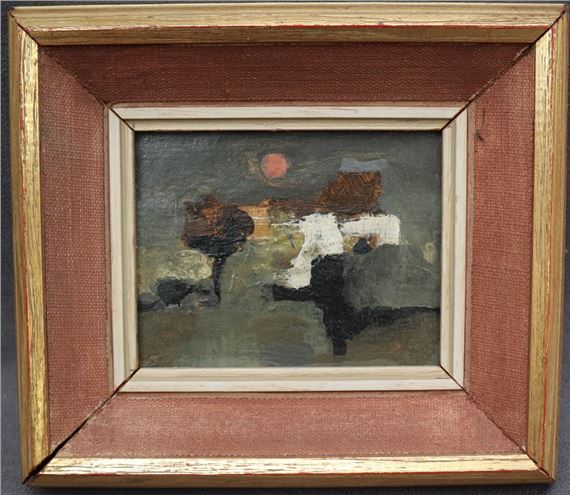 Victor Neep | Victor Neep Landscape Oil on board Label verso 7 | MutualArt