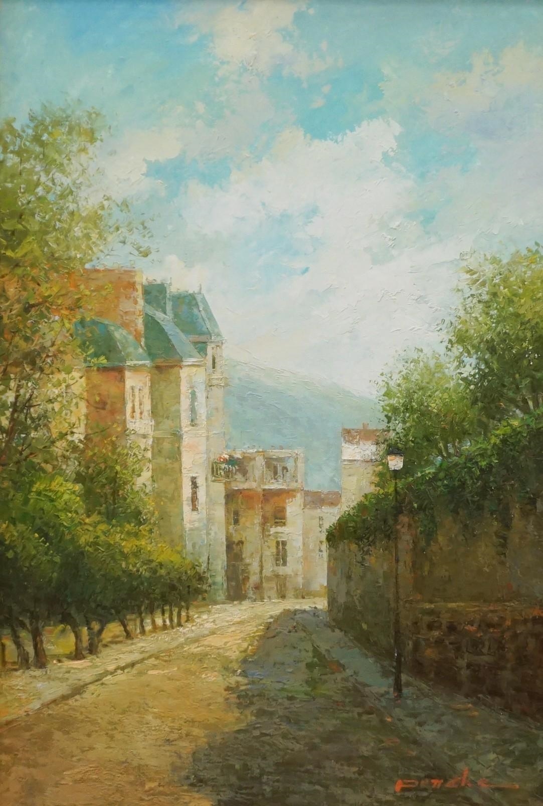 T. E. Penck | City Street Scene | MutualArt