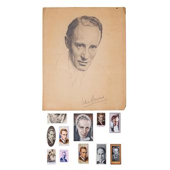 A GROUP OF ORIGINAL PORTRAITS BY RUTH SUTHERLAND OF LESLIE HOWARD, PHILIP MERIVALE, AND MAURICE CHEVALIER - Ruth Sutherland