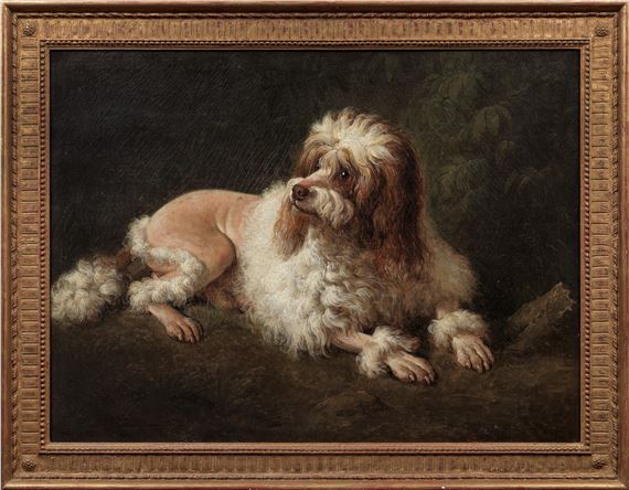 Abraham Teerlink | A poodle in a landscape (1823) | MutualArt