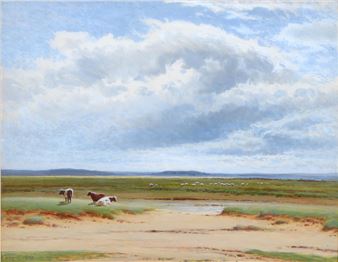 - Cattle and Sheep Grazing - J. Knight