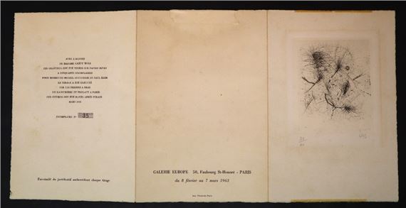 Wols | WOLS (Alfred Otto Wolfgang Shulze) An abstract Signed in