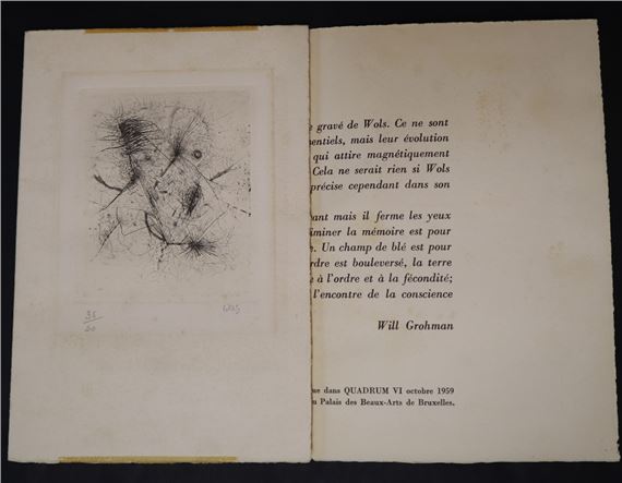 Wols | WOLS (Alfred Otto Wolfgang Shulze) An abstract Signed in